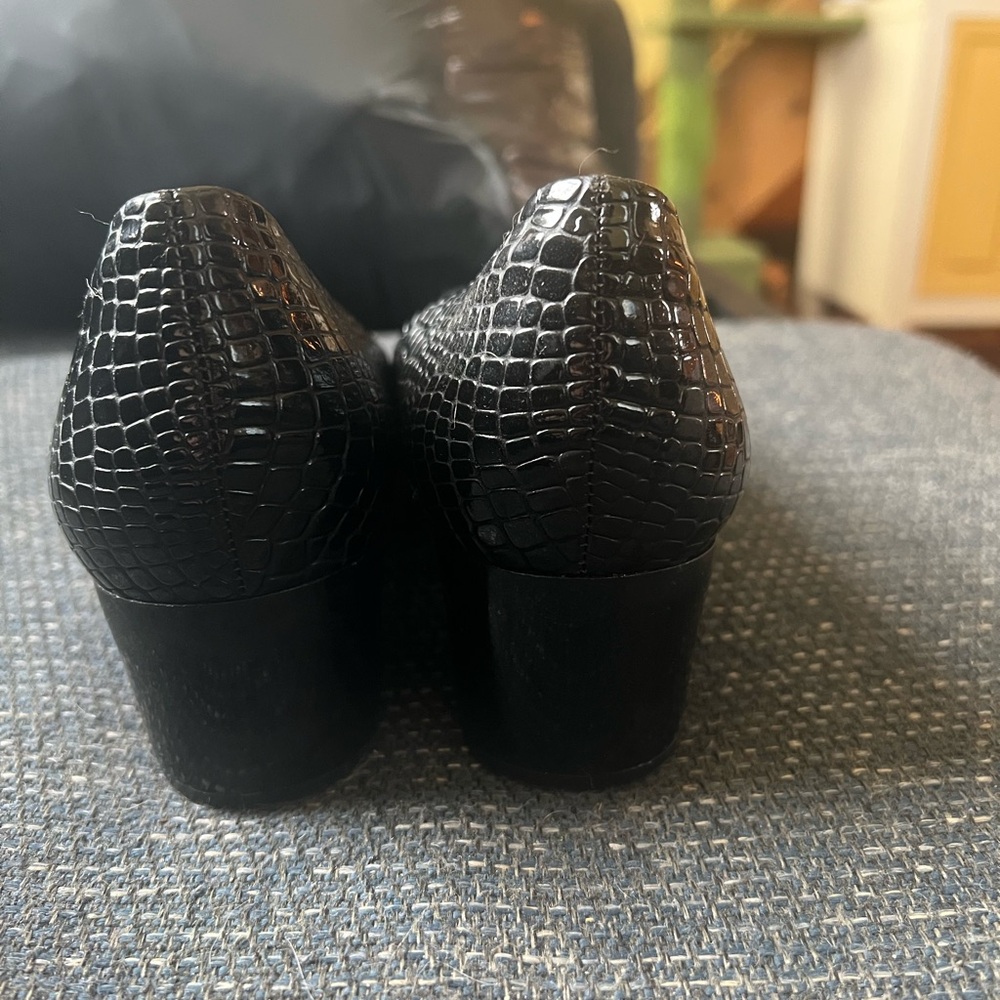 Picadilly Fashion Black Glossy Cap-Toe Flats - Picture 3 of 5